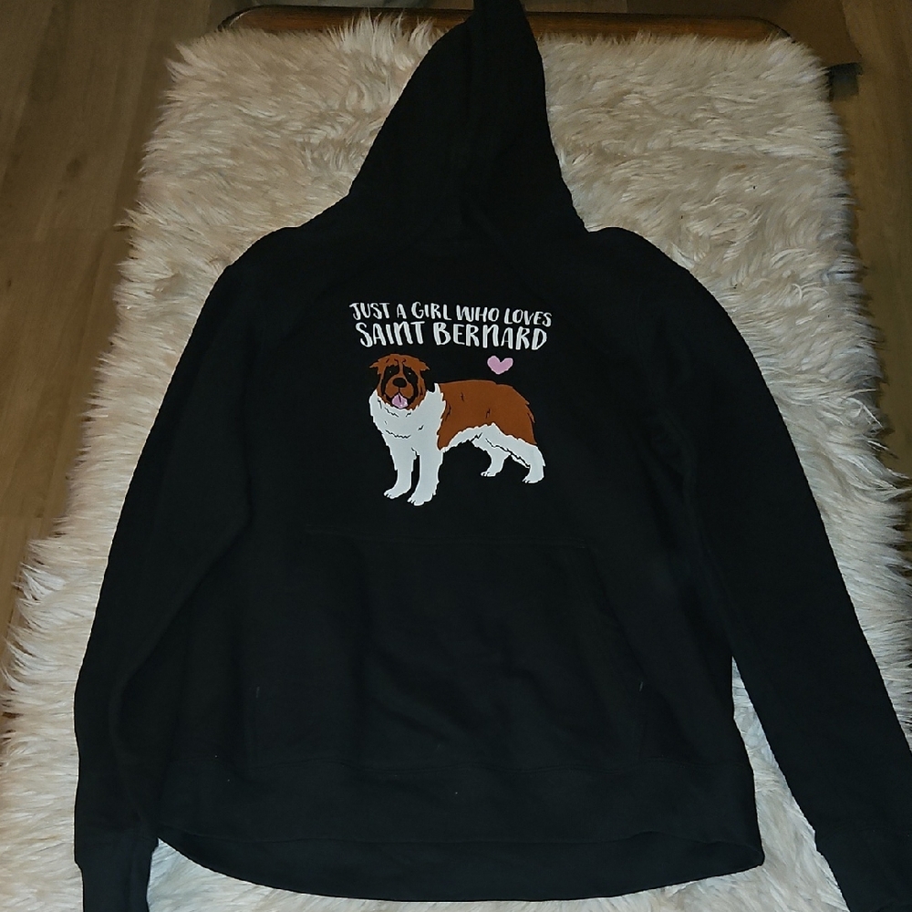 Port & Company Saint Bernard Graphic Hoodie – Size Medium